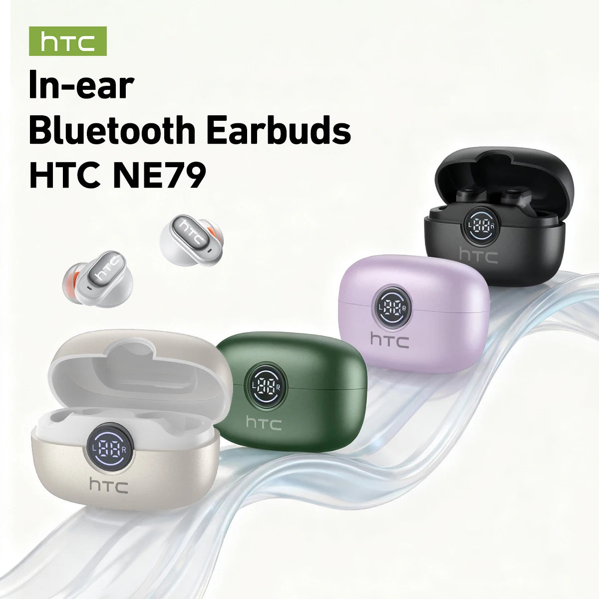 TWS Bluetooth 6.0 Wireless Earbuds with ENC & LED Display