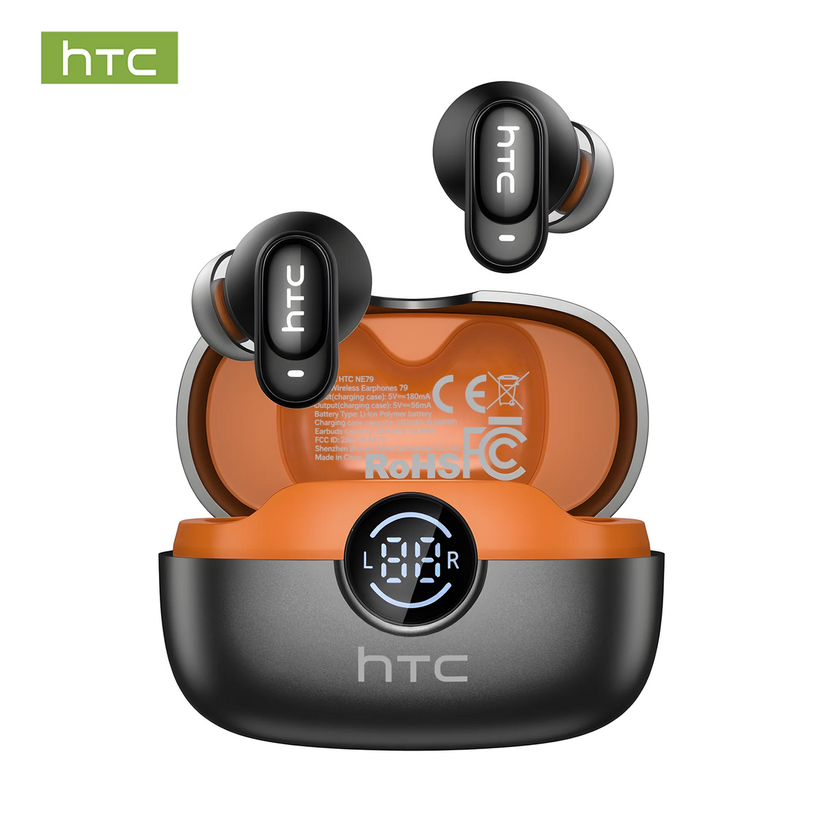 TWS Bluetooth 6.0 Wireless Earbuds with ENC & LED Display